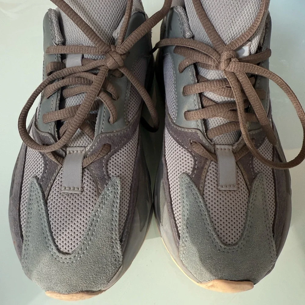 Yeezy Gray and Brown Sneakers - Picture 2 of 6
